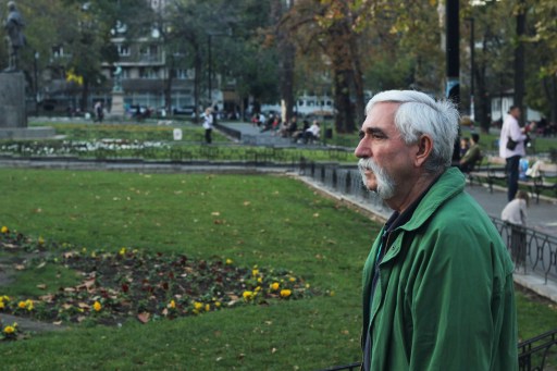Perhaps a very wizened traveller? Taken in Belgrade, Serbia.